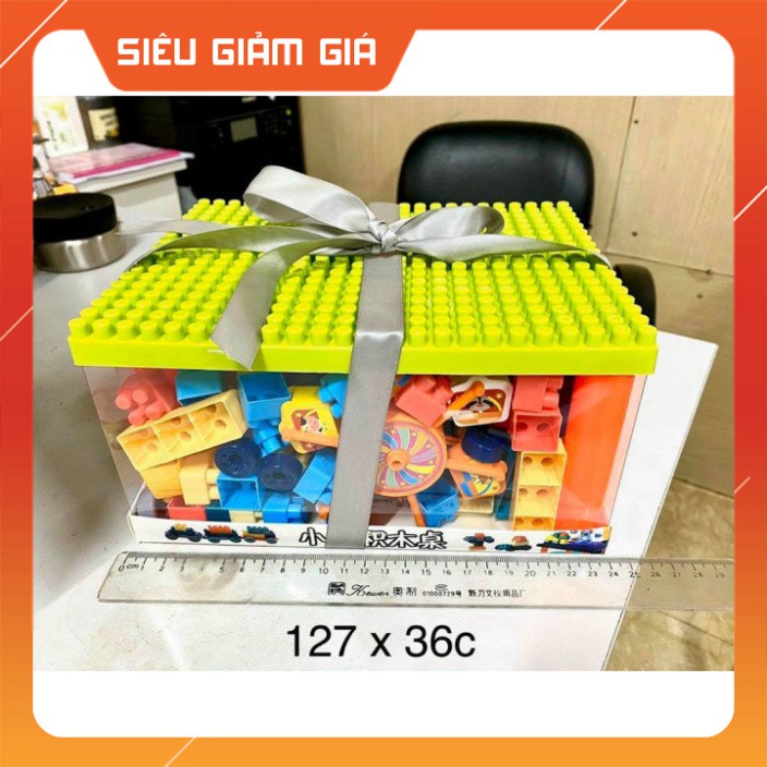 [MẪU MỚI] Bộ bàn xếp hình lego 69 chi tiết cho bé lắp ráp sáng tạo thông minh