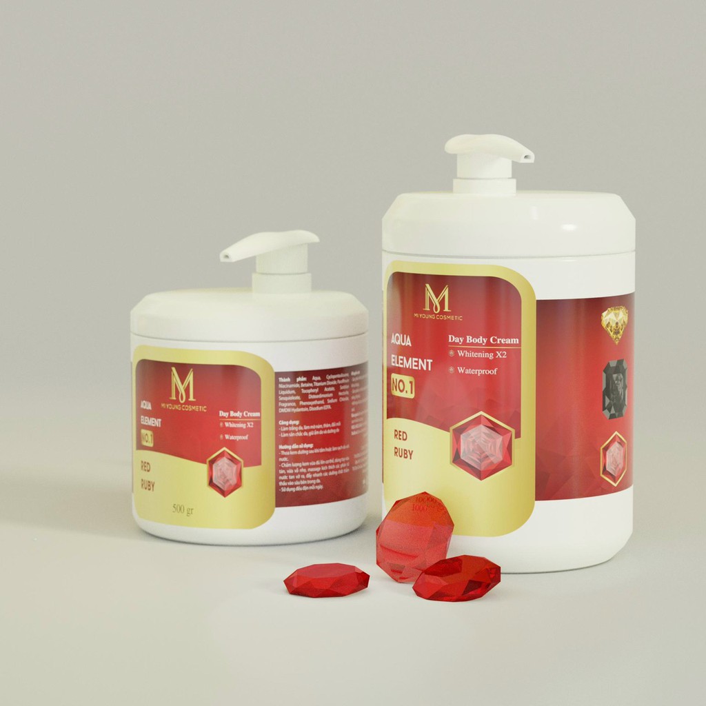 Kem Dưỡng Trắng Da Phân Tử Nước Mi Young Aqua Element No.1 (Phiên Bản Mới) - 500gr