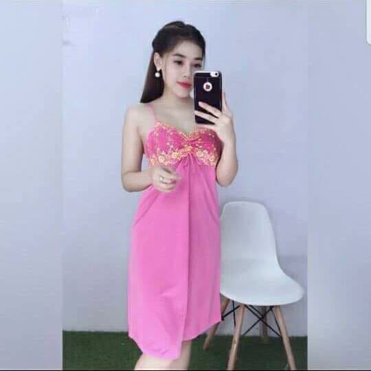 ĐẦM NGỦ THUN LẠNH PHỐI REN SEXY BHGS58