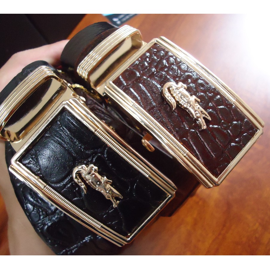 Thắt Lưng Nam 2019 Da Bò 100% Vân Cá Sấu Khóa Hợp Kim Không Rỉ ( Dây Lưng, Dây Nịt ) | BigBuy360 - bigbuy360.vn