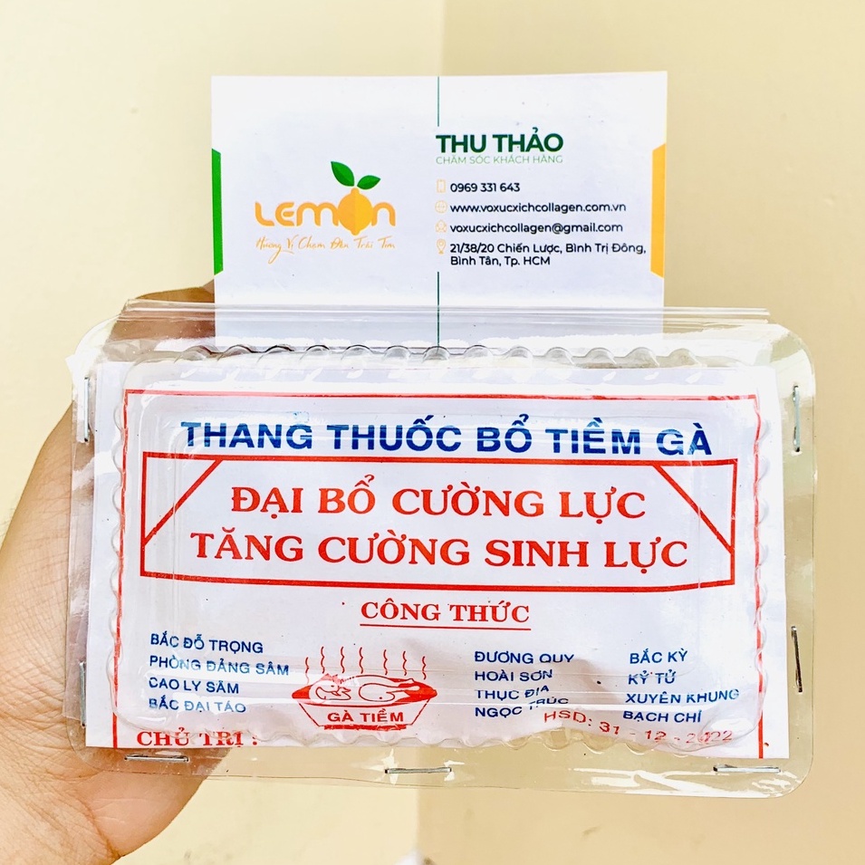 Combo 10 Thang thuốc bổ tiềm gà, chim, dê, bò, nấu canh dưỡng sinh, giúp bồi bổ khí huyết, tăng cường sinh lực