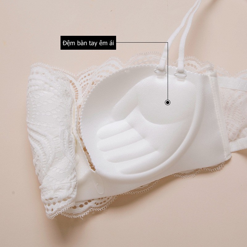 Áo Lót Su Pha Ren Quả Ngang Đệm Bàn Tay 2 Cm Nâng Ngực A408 | BigBuy360 - bigbuy360.vn