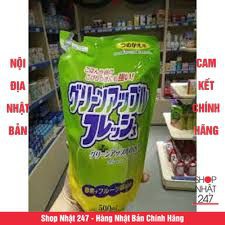 [Hỏa Tốc HN] Nước rửa chén hương táo loại túi 500 ml Rocket NỘI ĐỊA NHẬT BẢN