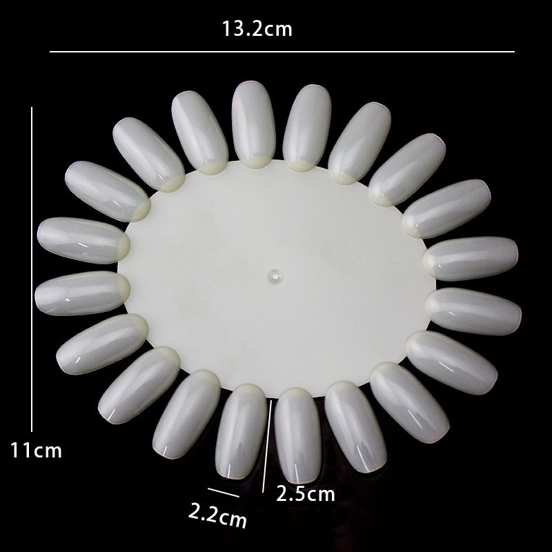 Thẻ Móng Tay Giả Hình Oval Bằng Acrylic UV
