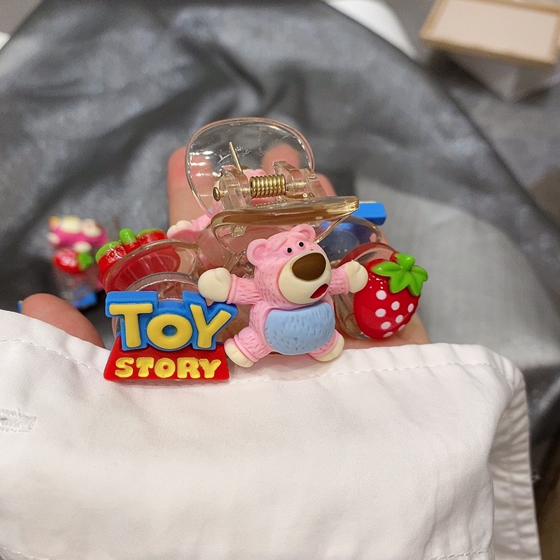 Kẹp Tóc Hình Gấu Hồng Dễ Thương Phong Cách Hàn Quốc Cho Bé Gái