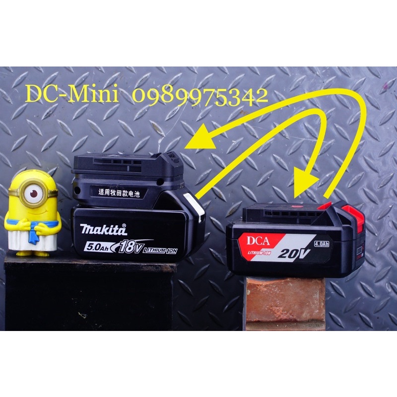Đế chuyển pin Makita sang Dca, dongcheng