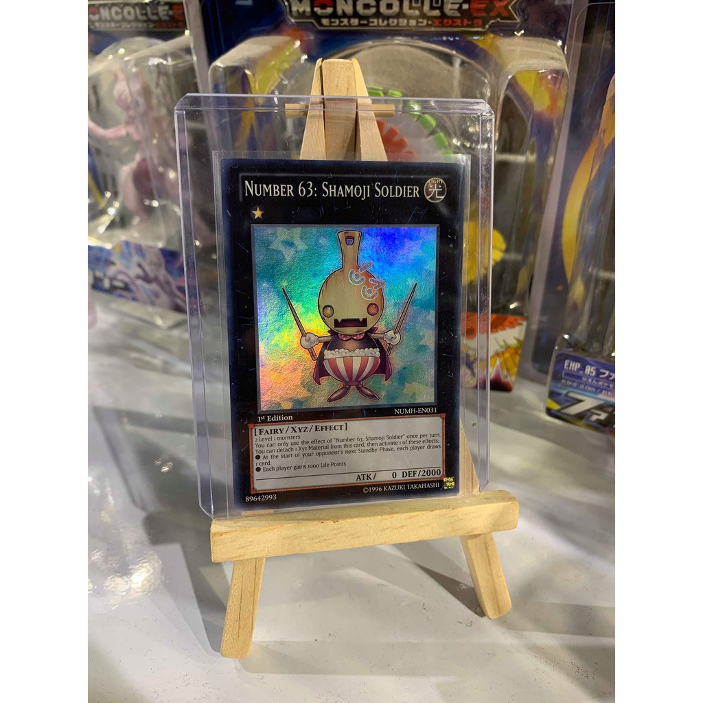 Lá bài thẻ bài Yugioh Number 63 Shamoji Soldier - Super Rare - Tặng bọc bài nhựa bảo quản