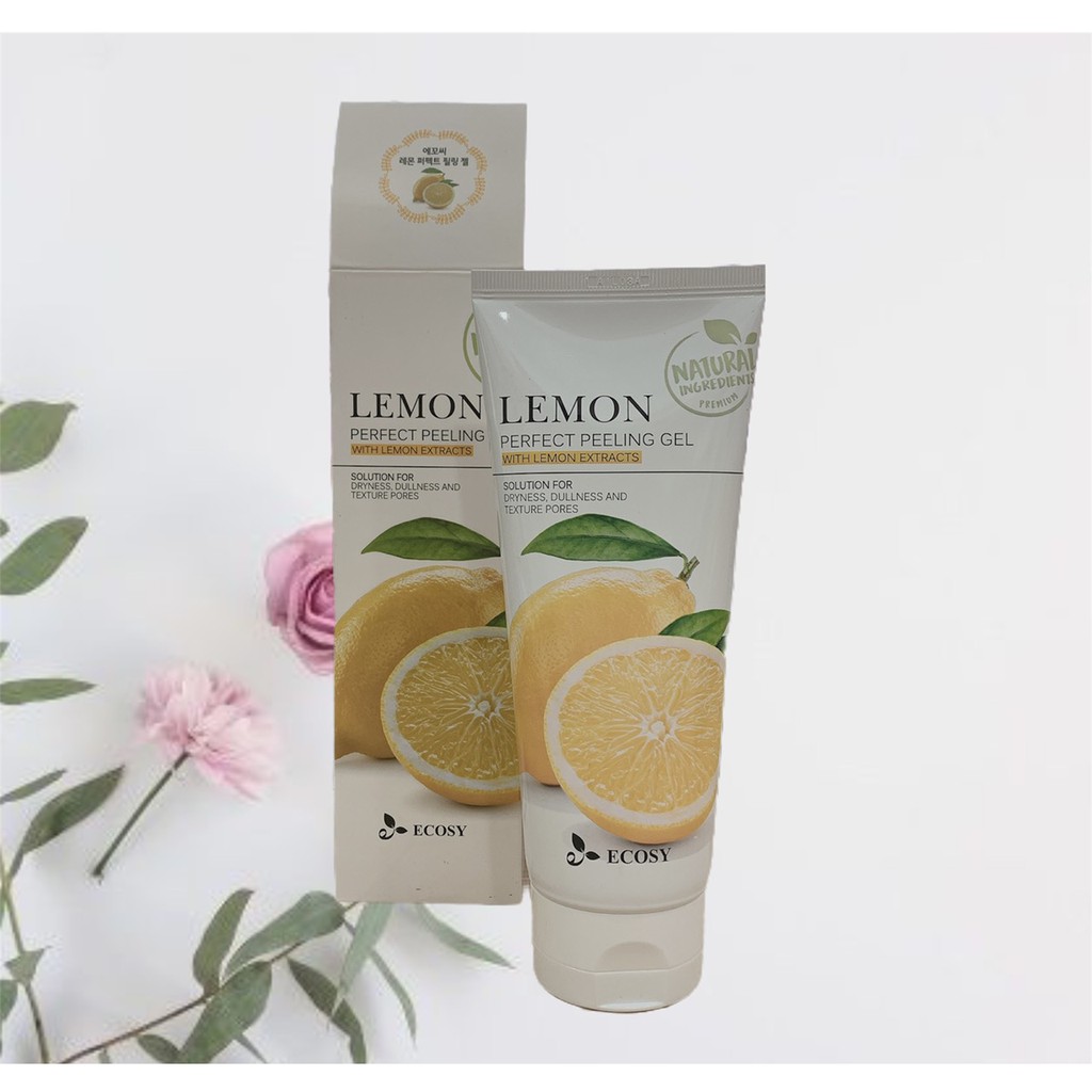 GEL TẨY TẾ BÀO CHẾT CHANH ECOSY LEMON PERFECT PEELING GEL 180G