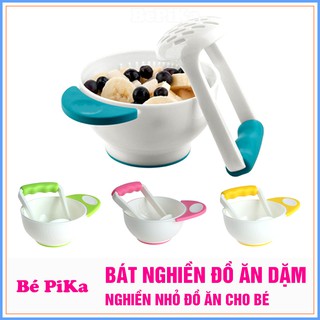 Bộ bát và tay nghiền thức ăn dặm cho bé