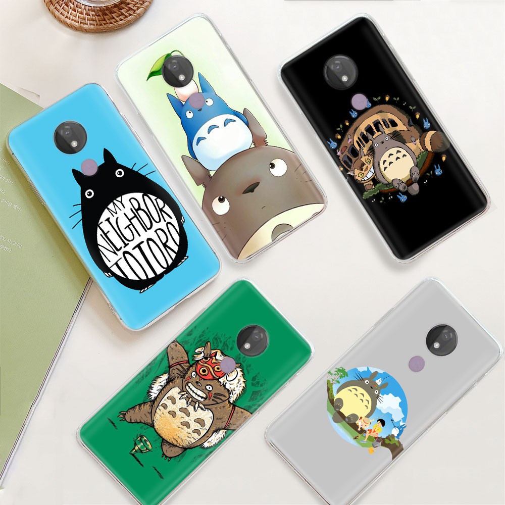 Ốp Điện Thoại Trong Suốt Hình Totoro Dễ Thương Cho Motorola Moto E4 E5 E6 Plus E6S P30 Note Z2 Play Ty170