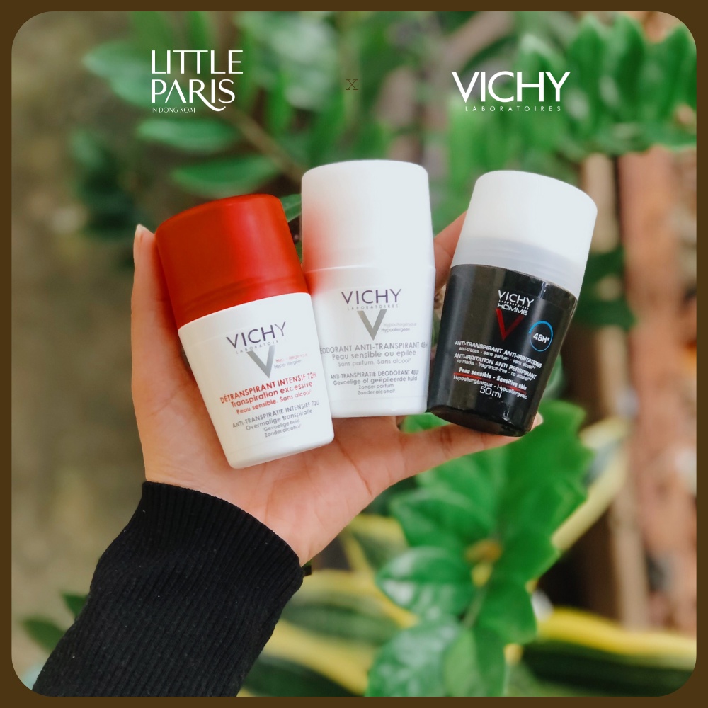Lăn khử mùi Vichy Deodorant Kiểm Soát Mồ Hôi 50ml | Hàng nội địa Pháp