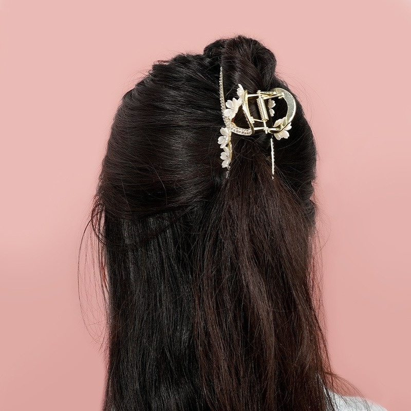 Kẹp Tóc Hình Cá Mập Đính Đá Thời Trang Hàn Quốc