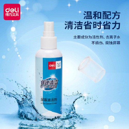 (Hàng Mới Về) Dung Dịch Vệ Sinh Màn Hình Deli 100ml 31201