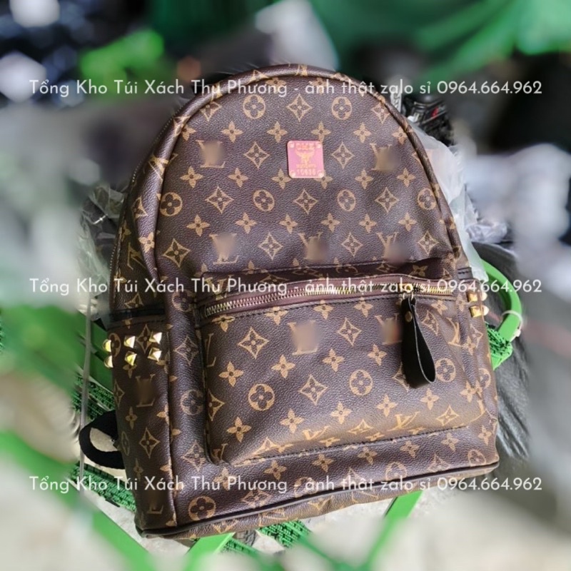 Balo to đi học MCM1, đựng vừa sách thời trang chất da cao cấp size 40 - hàng loại 1
