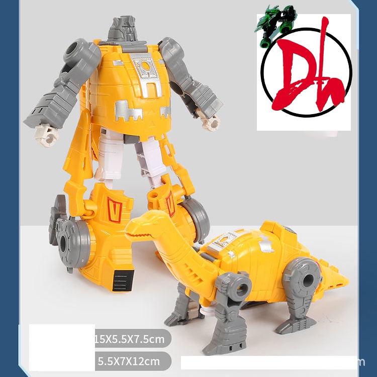 Đồ chơi biệt đội khủng long biến hình 5 trong 1 Tyrannosaurus rex pterosaur-Mô hình robot trẻ em