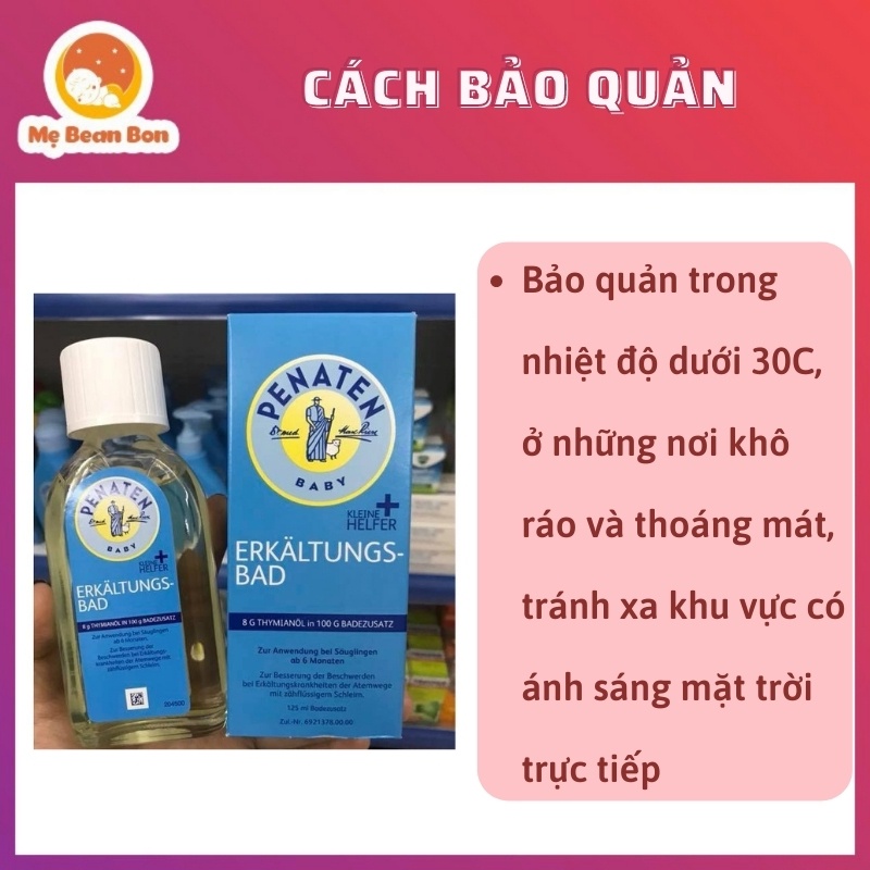[HÀNG ĐỨC] Tinh Dầu Tắm Chống Cảm Penaten Cho Bé Từ Sơ Sinh 125ml