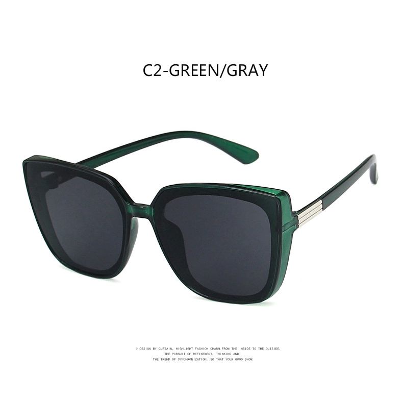 Kính Mát Gọng Vuông Lớn Phong Cách Âu Mỹ Thời Trang