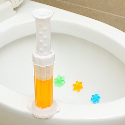 &lt;Video Review&gt; Thanh Tẩy Bồn Cầu Tuýp Gel Thơm Khử Trùng Diệt Khuẩn Toilet Tiện Dụng Cho Nhà Vệ Sinh Hình Bông Hoa U045
