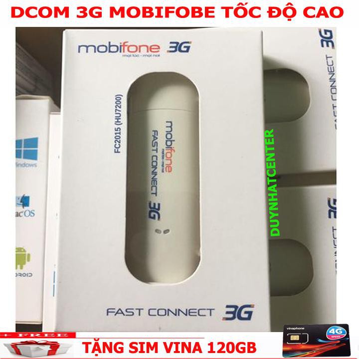 Usb Dcom 3G 4G Tốc Độ Cao - Chính Hãng Mobifone - Chạy Đa Mạng