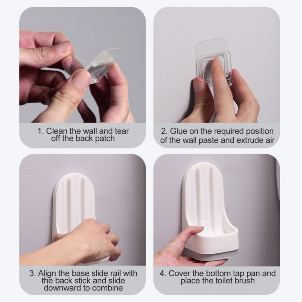 Bộ Cọ Chà Rửa Toilet Cán Dài Có Thể Tháo Rời Kèm Đế Cao Su Mềm Tiện Dụng