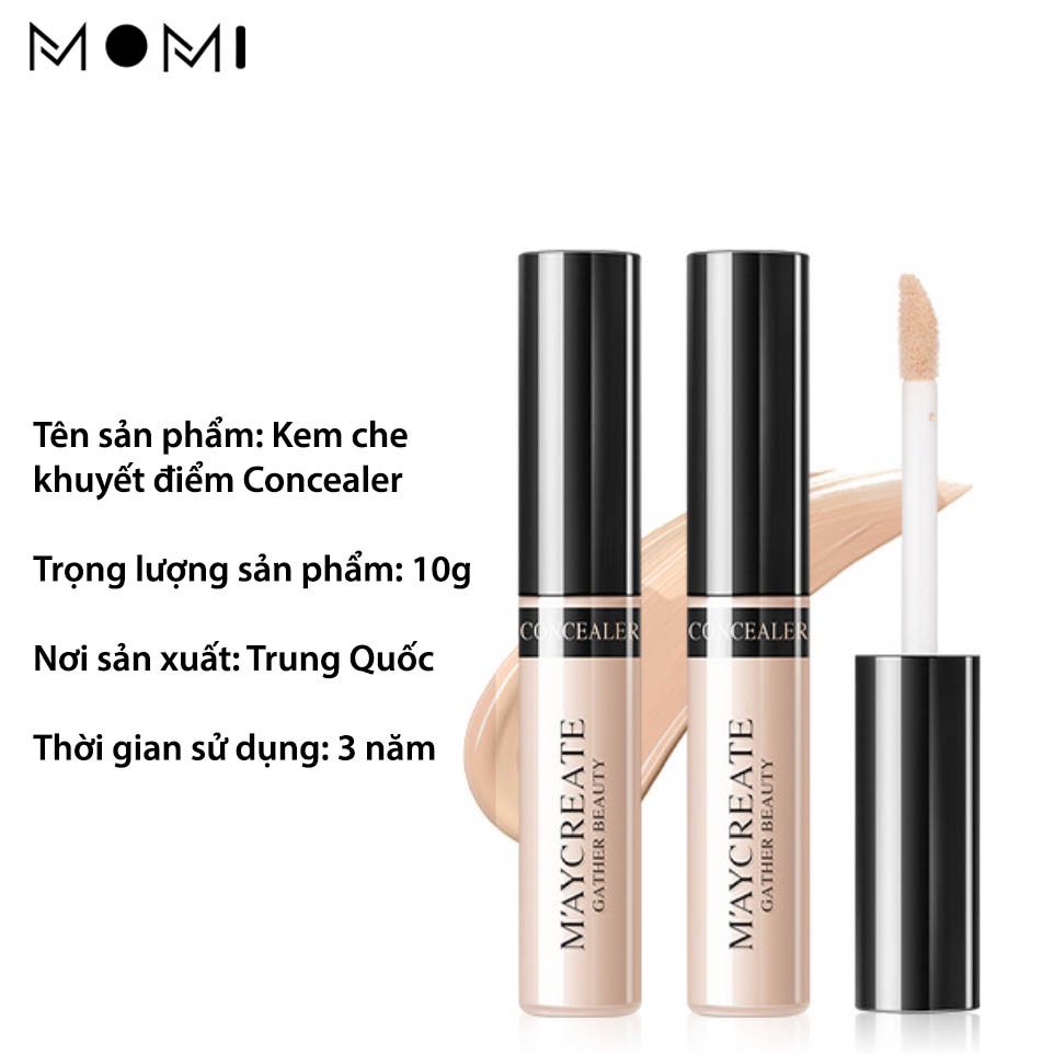 Kem che khuyết điểm concealer Maycreate gồm 7 màu tùy chọn 10g