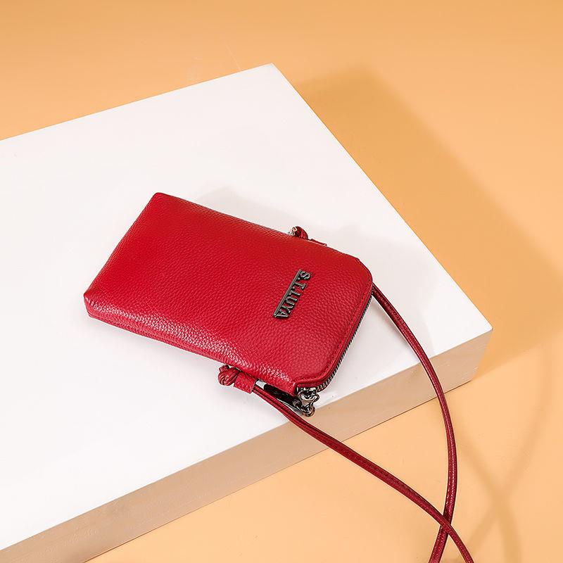 Túi Đeo Vai Da Bò Thật Mềm Mại Màu Kẹo Thời Trang 2022 Cho Nữ