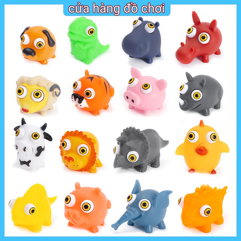 Đồ Chơi Mềm Dẻo Giảm Stress Hình Dáng Động Vật Xinh Xắn