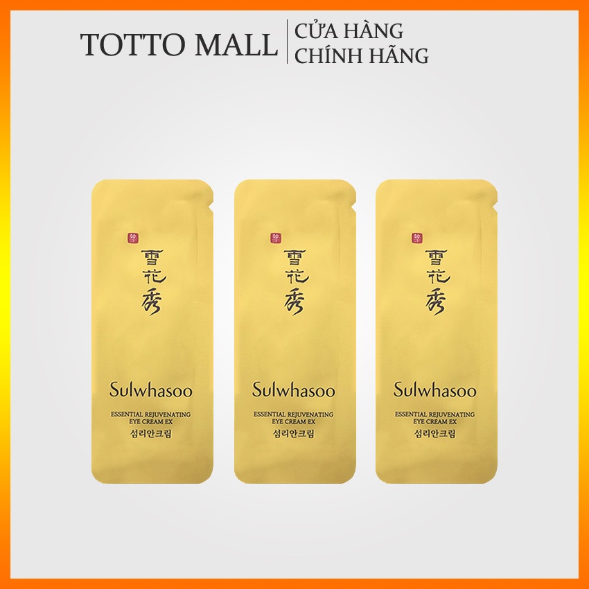 [30 gói] Kem dưỡng trẻ hoá và làm sáng da vùng mắt Sulwhasoo Essential Rejuvenating Eye Cream Ex - Kem mắt Sulwhasoo