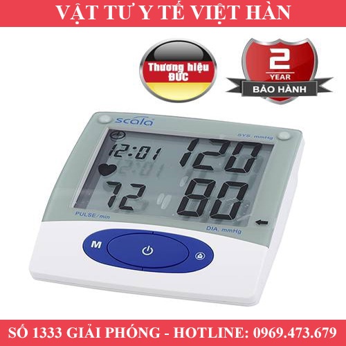 MÁY ĐO HUYẾT ÁP ĐIỆN TỬ BẮP TAY SCALA KP - 6925 - BẢO HÀNH 24 THÁNG - NHẬP KHẨU TỪ ĐỨC