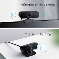 Webcam Rapoo C260 FullHD 1080p- Chính Hãng 100%, Bảo Hành 24 Tháng , Hình Ảnh Rõ Nét, Micro Giảm Tiếng Ồn Kép