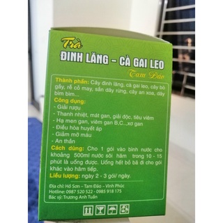 Trà Đinh lăng cà Gaileo