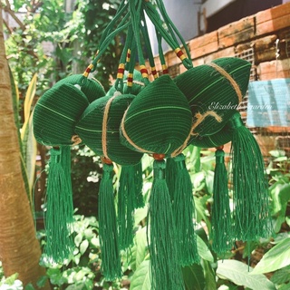 Túi thơm ngải cứu hình bánh ú đuổi muỗi làm quà tặng