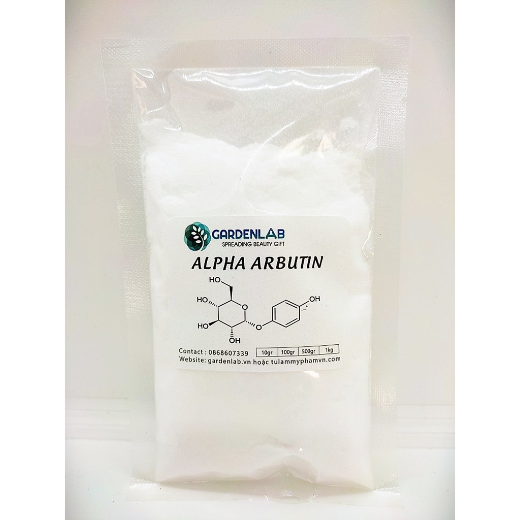 100gr ALPHA ARBUTIN - Hoạt chất dưỡng trắng an toàn, hiệu quả