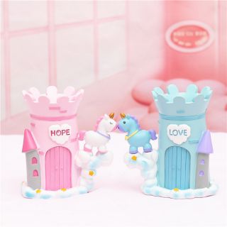 Ống đựng bút hình Lâu Đài Kì Lân, giá đỡ bút Unicorn
