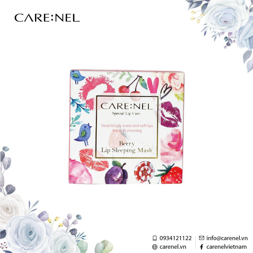 Mặt Nạ Ngủ Môi Care:Nel hương dâu Berry Lip Night Mask 5g và 23g