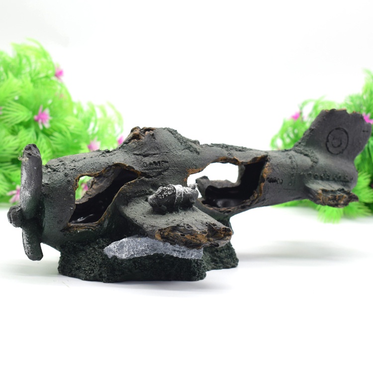Mô Hình Máy Bay Trang Trí Bể Cá