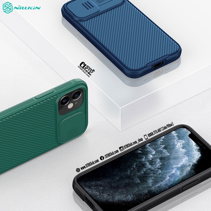ỐP LƯNG IPHONE 12 MINI NILLKIN CAMSHIELD PRO BẢO VỆ CAMERA CHÍNH HÃNG