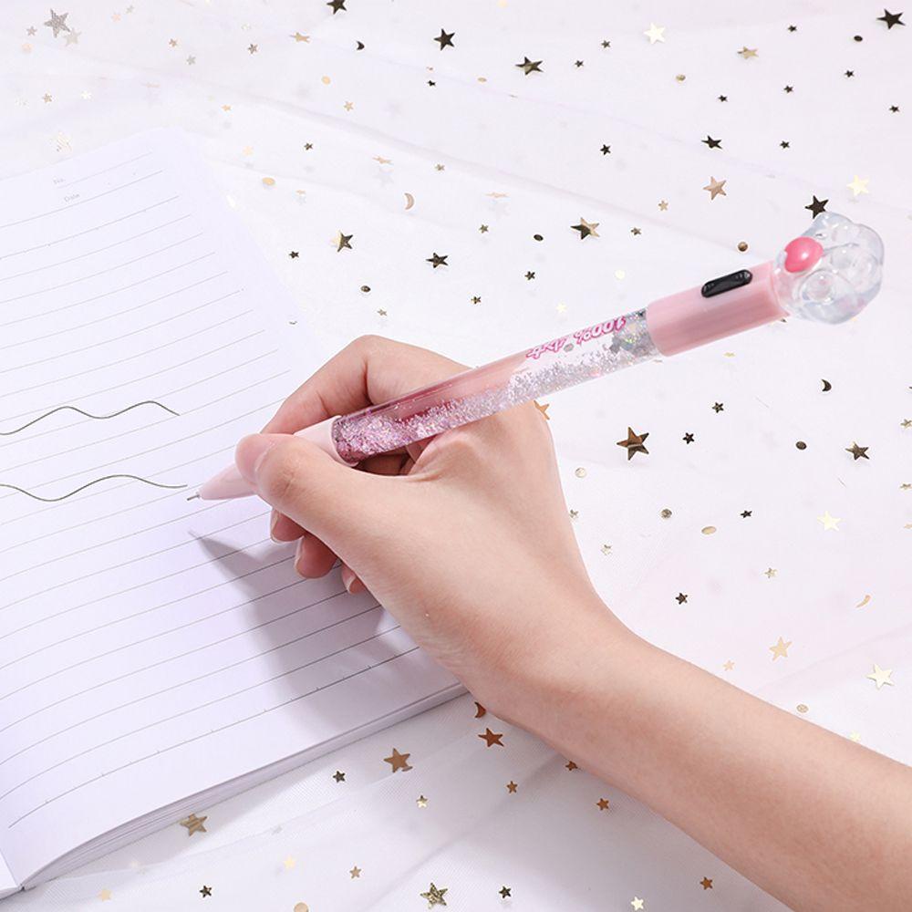 ✪NARCISSUS✪ Cute Gel Pen Cat Claw Office Supplies Stationery New Light Quicksand Student School