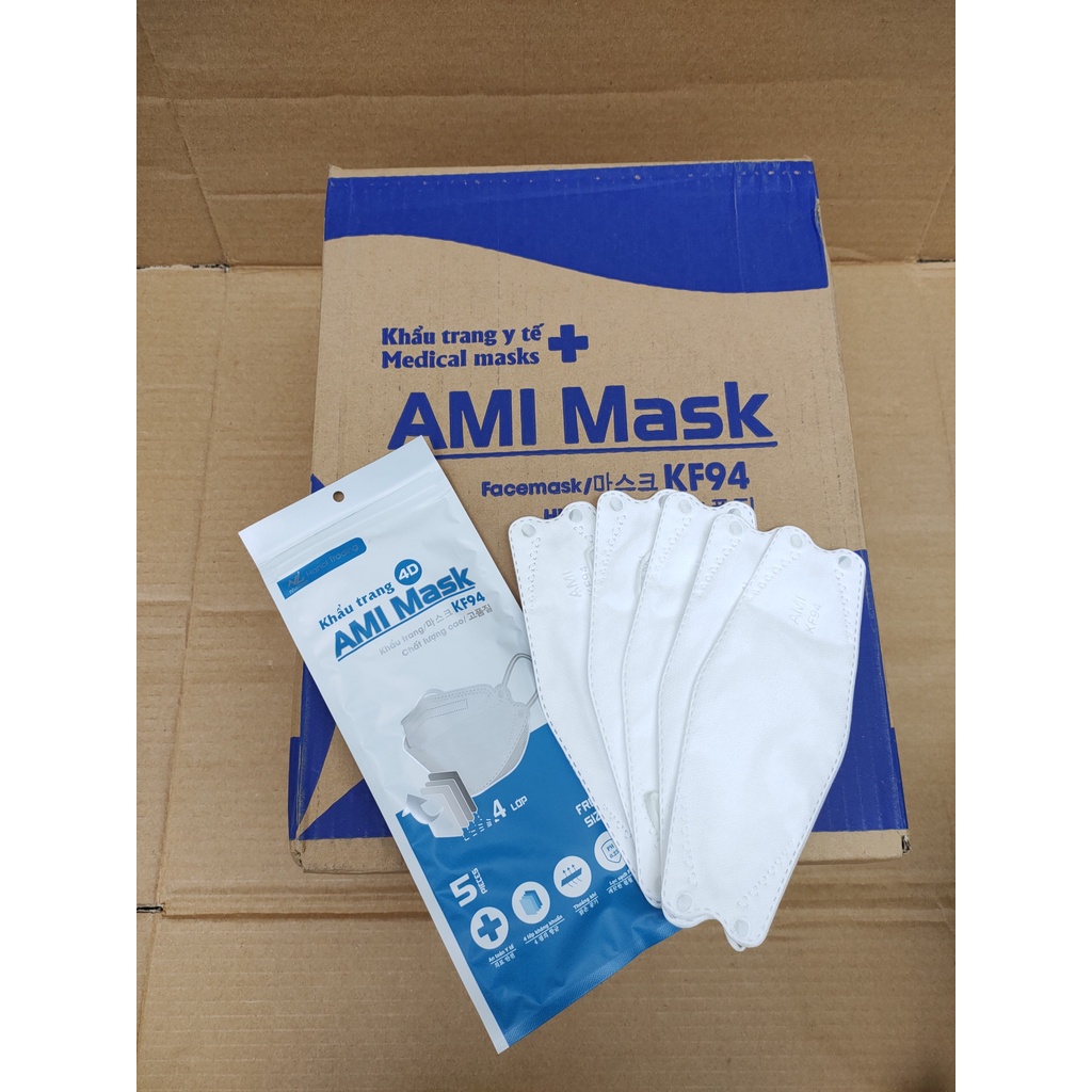 Khẩu trang 4D KF94 mask kháng khuẩn chống bụi mịn (túi 10 chiếc) - Mona mask store | BigBuy360 - bigbuy360.vn