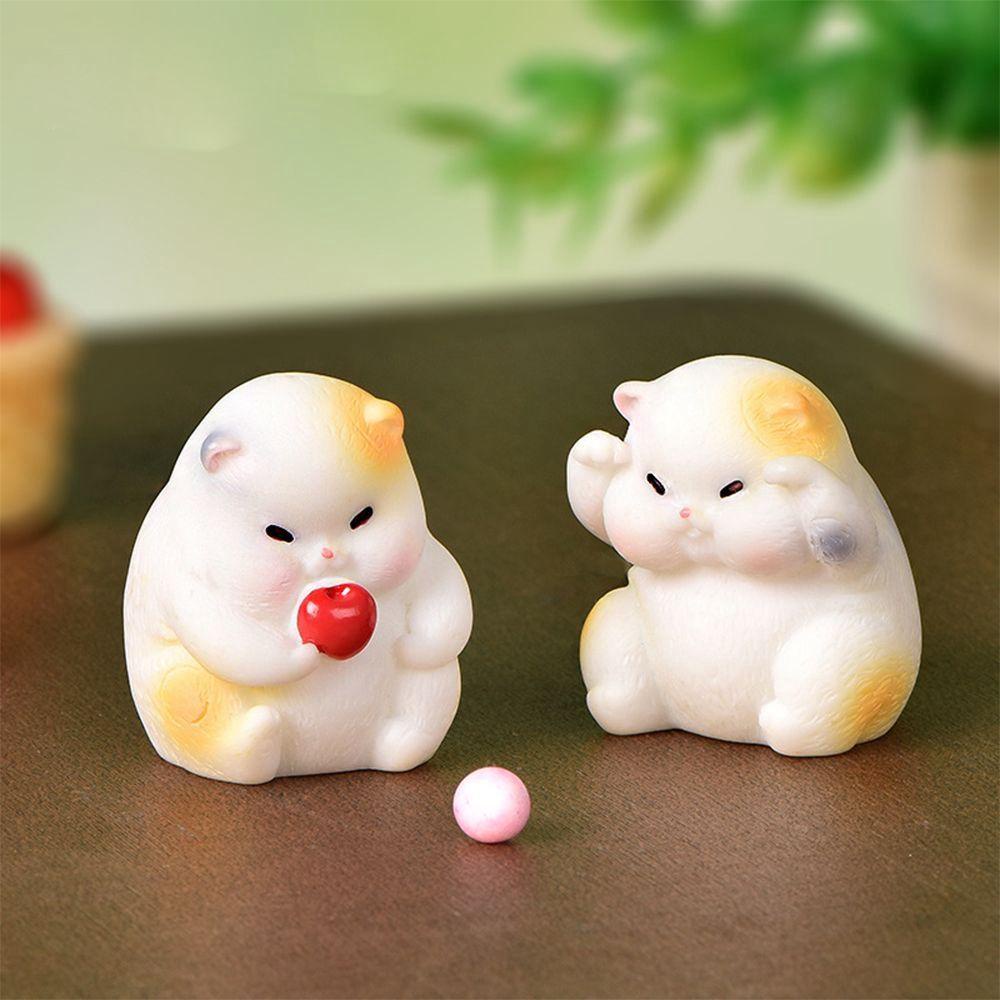 Mô Hình Mèo Mini Bằng Nhựa Resin Để Bàn Trang Trí Nội Thất