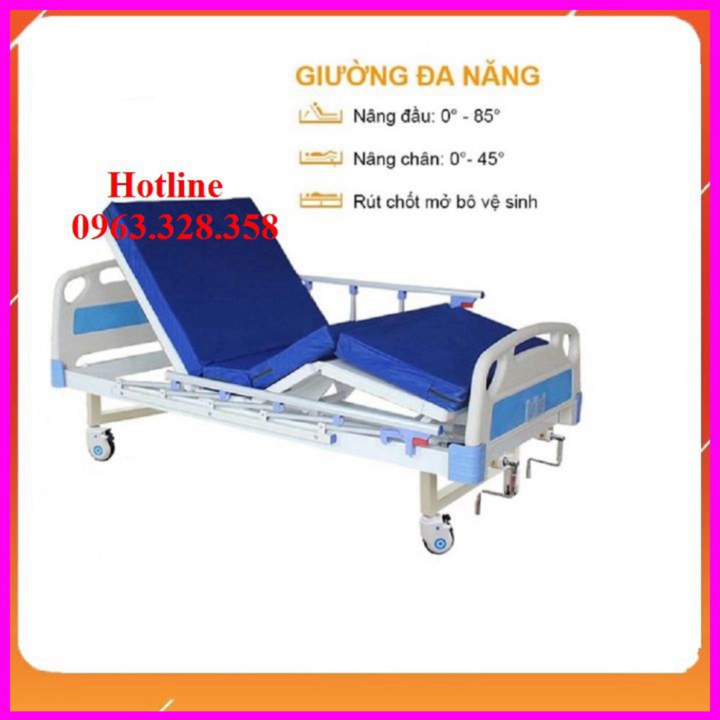 [100%  Hài Lòng] Giường bênh đa chức năng 2 tay quay A82 AKIKO - Tặng 01 bộ trải giường