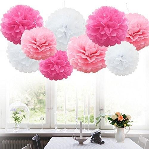 1 Cái / 25cm Khăn Giấy Pom Poms Bóng Hoa Cho Tiệc Cưới Trang Trí Lễ Hội Sinh Nhật