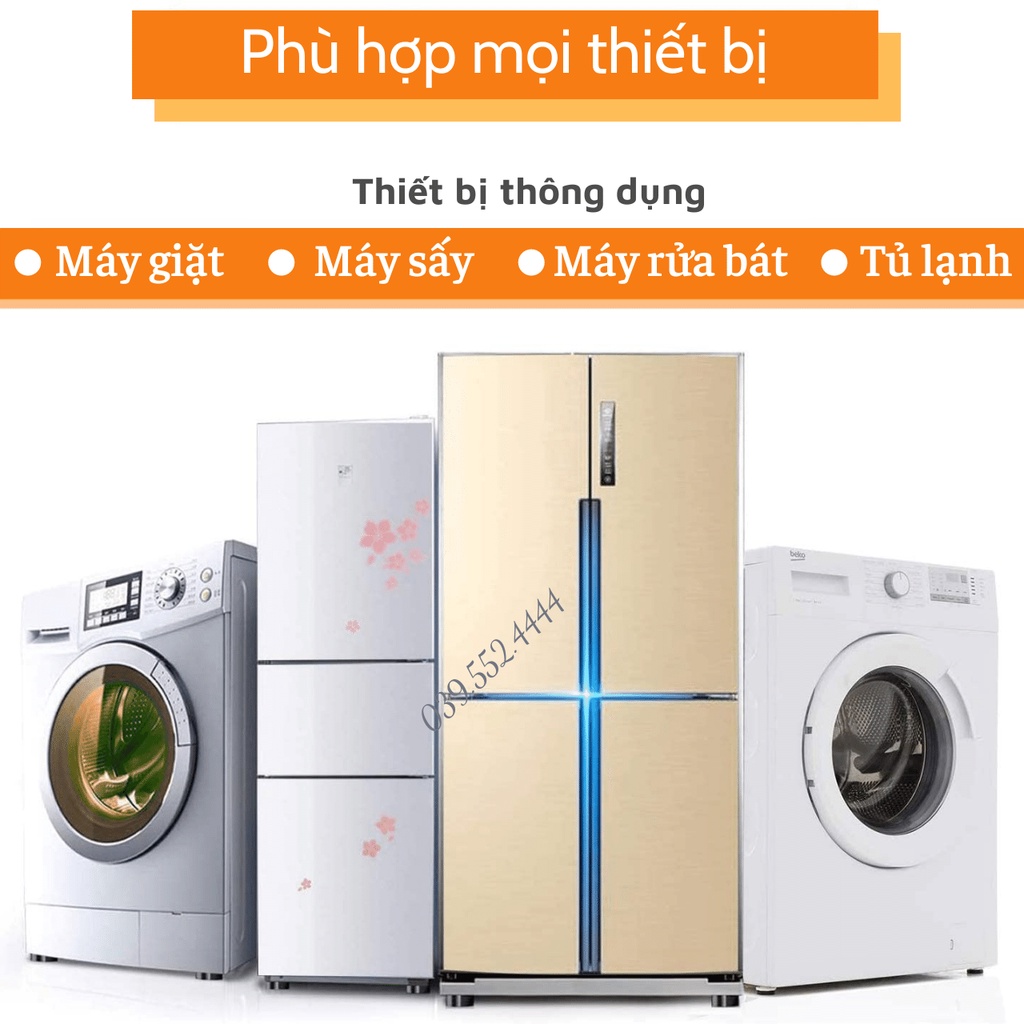 Bộ 4 miếng đệm cao su MHI lót chân máy giặt chống rung chống ồn Hàng Việt Nam Xuất Khẩu