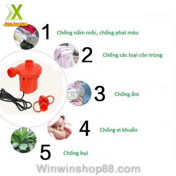 Bơm điện Wenbo 2 chiều thổi, hút chân không - bơm ghế hơi - bơm bể bơi
