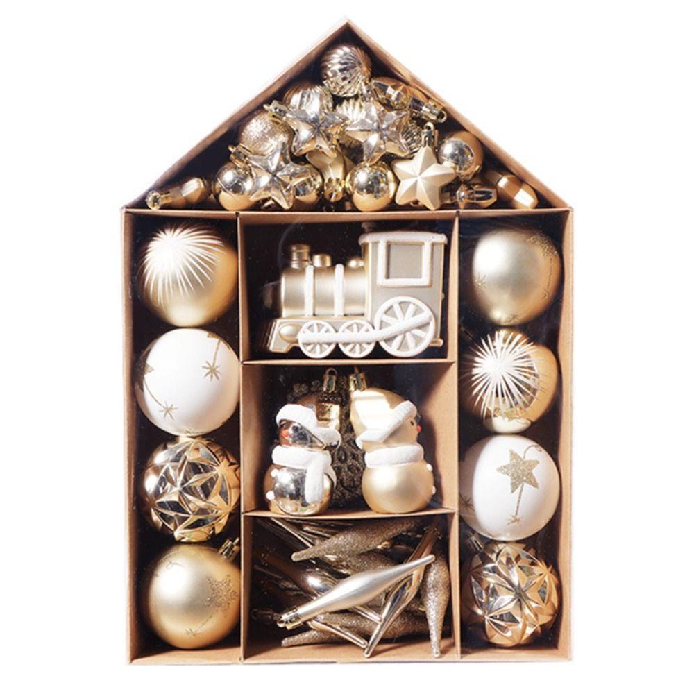 Bộ Quả Cầu Tuyết / Ông Già Noel / Bông Tuyết Nhiều Màu Trang Trí Giáng Sinh