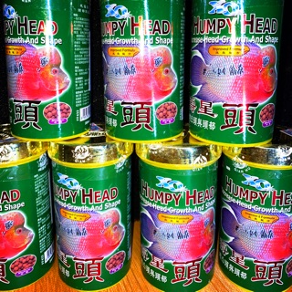 Thức ăn cá la hán giúp lên đầu xo humpy head hũ xanh 120g |cám cá cảnh la hán cao cấp