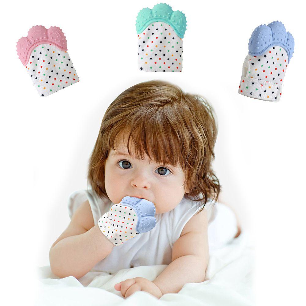 Đôi Găng Tay Silicone Cấp Thực Phẩm Cho Bé Đang Mọc Răng