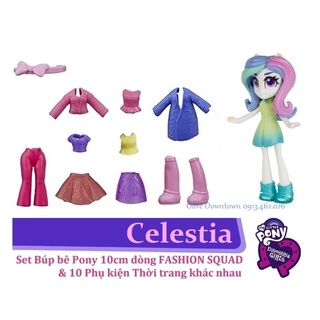 🌼 Bộ Búp bê 10cm & 10 Phụ kiện khác nhau - MY LITTLE PONY dòng Fashion Squad