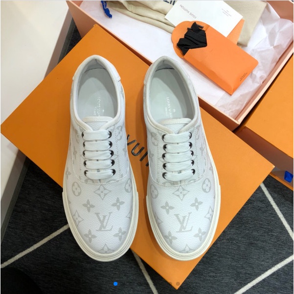 Giày lười da thật cao cấp Louis Vuitton LV mang phong cách thể thao và trẻ trung