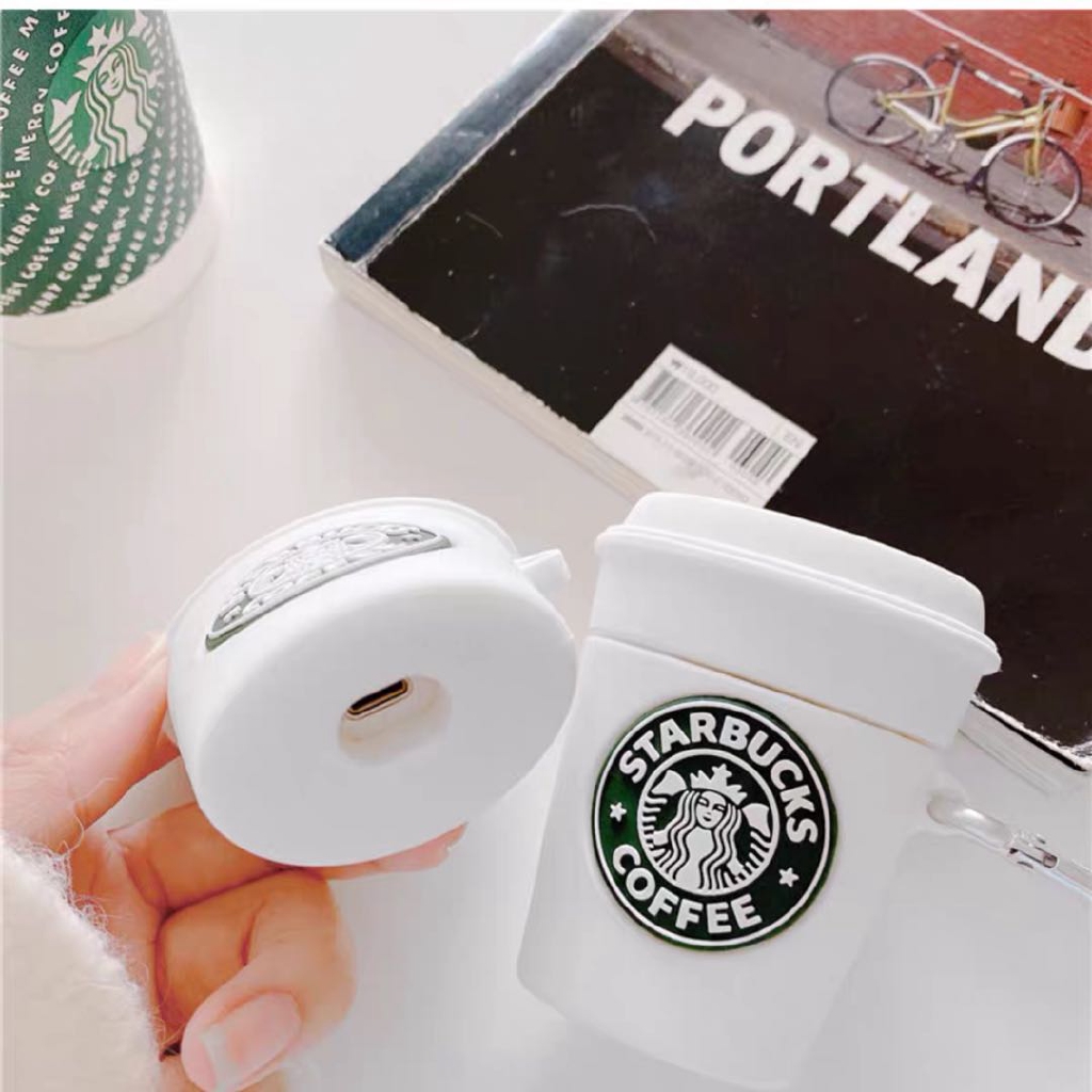 Ốp Bảo Vệ Hộp Đựng Tai Nghe Airpods Pro 1 / 2 Hình Starbucks Xinh Xắn